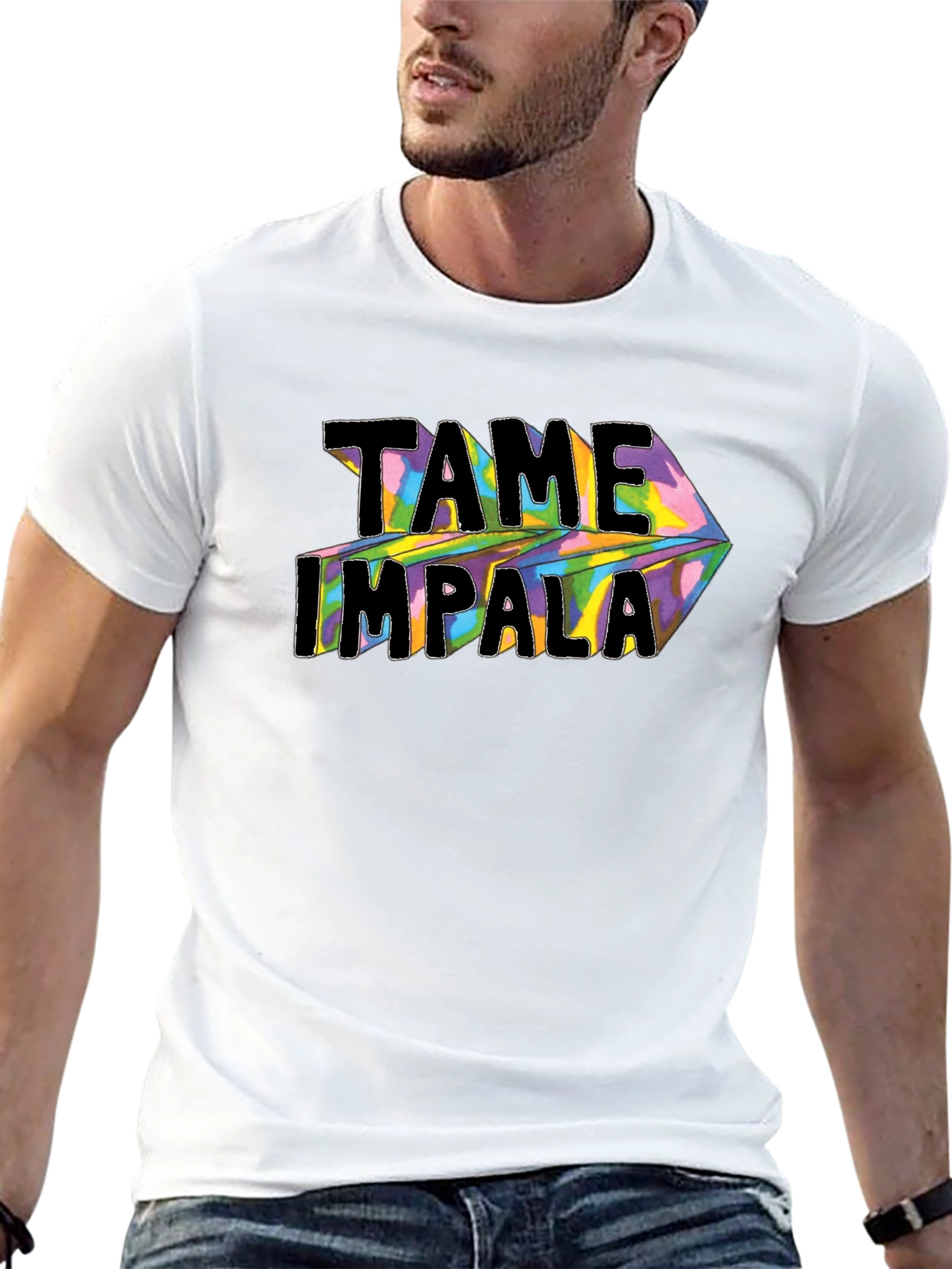 Tame Impala Graphic Print Black T-Shirt