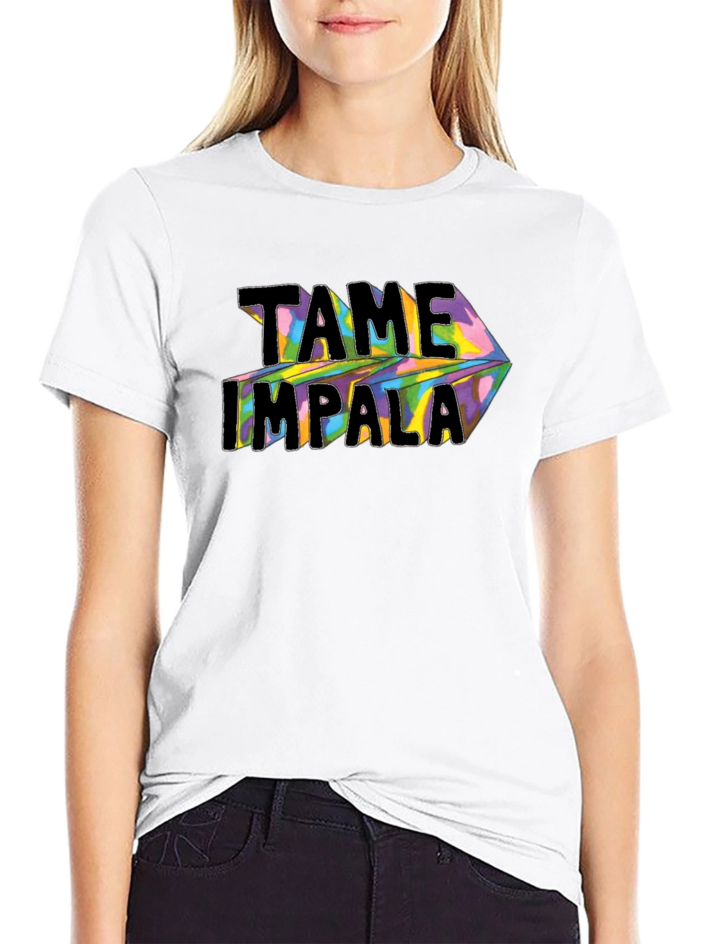 Tame Impala Graphic Print Black T-Shirt
