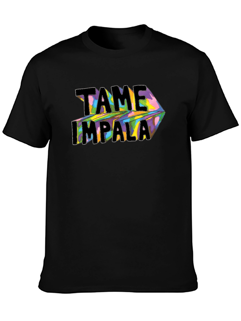 Tame Impala Graphic Print Black T-Shirt