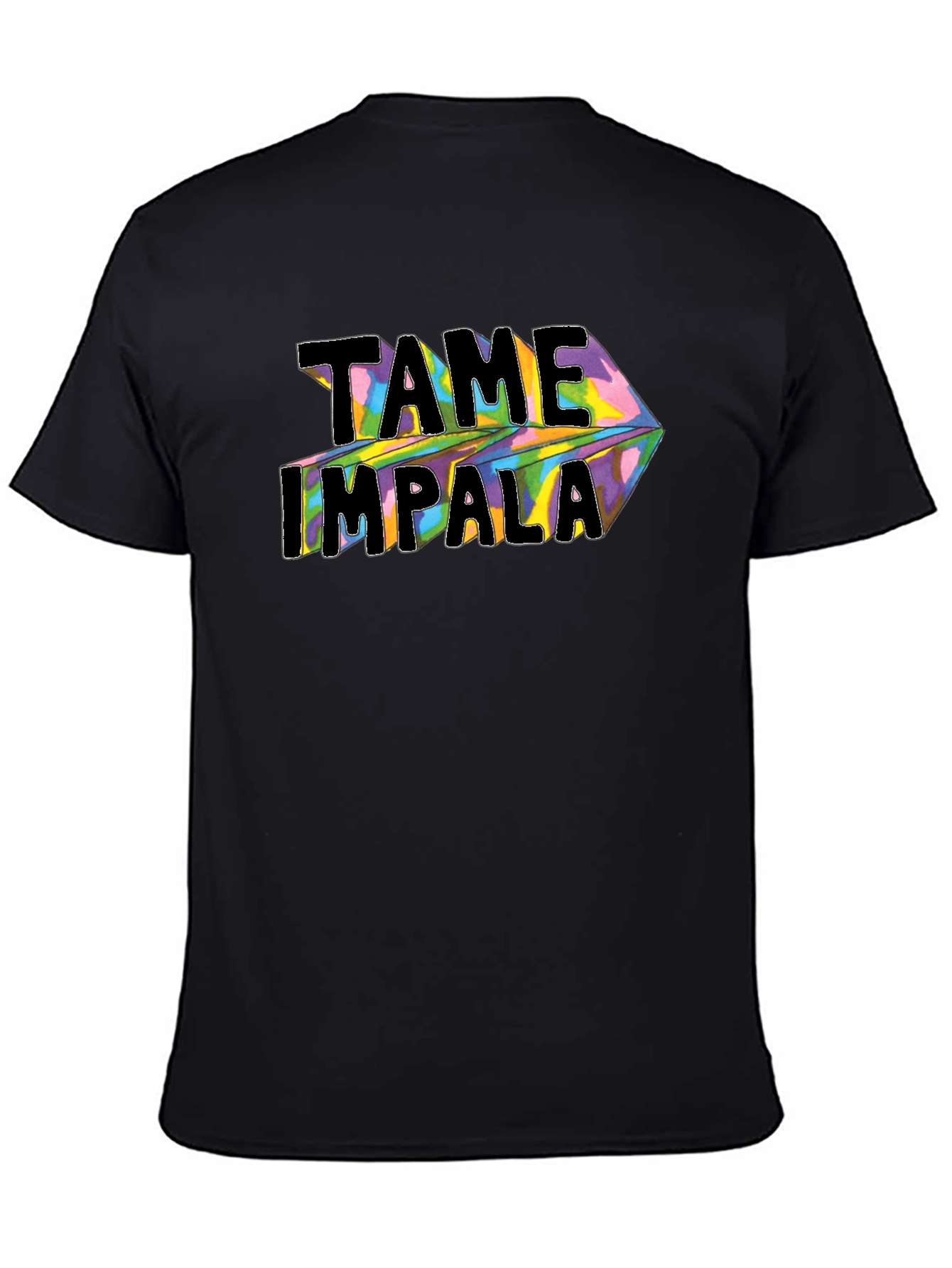 Tame Impala Graphic Print Black T-Shirt