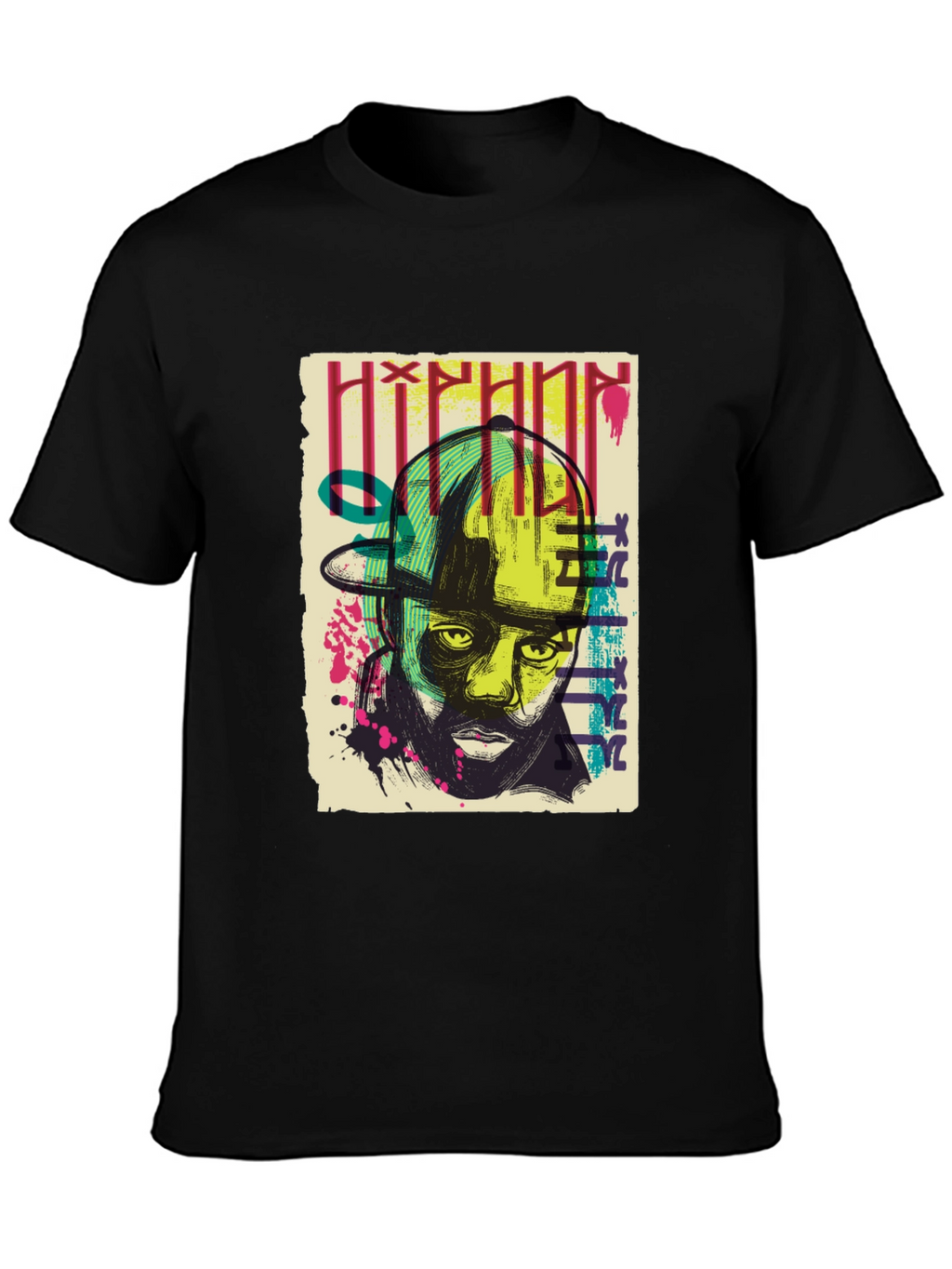 Hip Hop Graphic Print T-Shirt