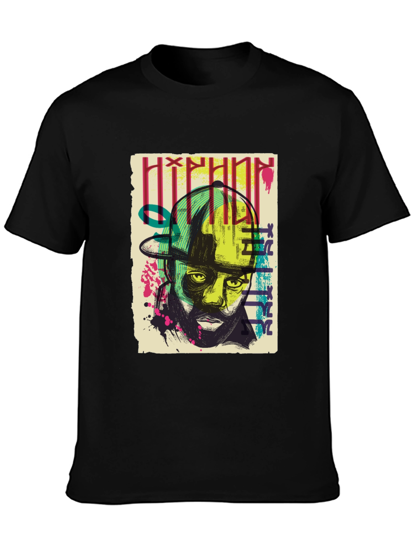 Hip Hop Graphic Print T-Shirt