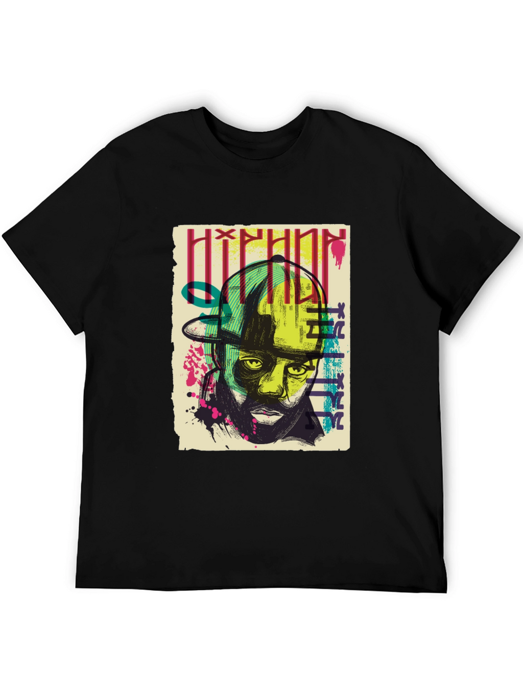 Hip Hop Graphic Print T-Shirt