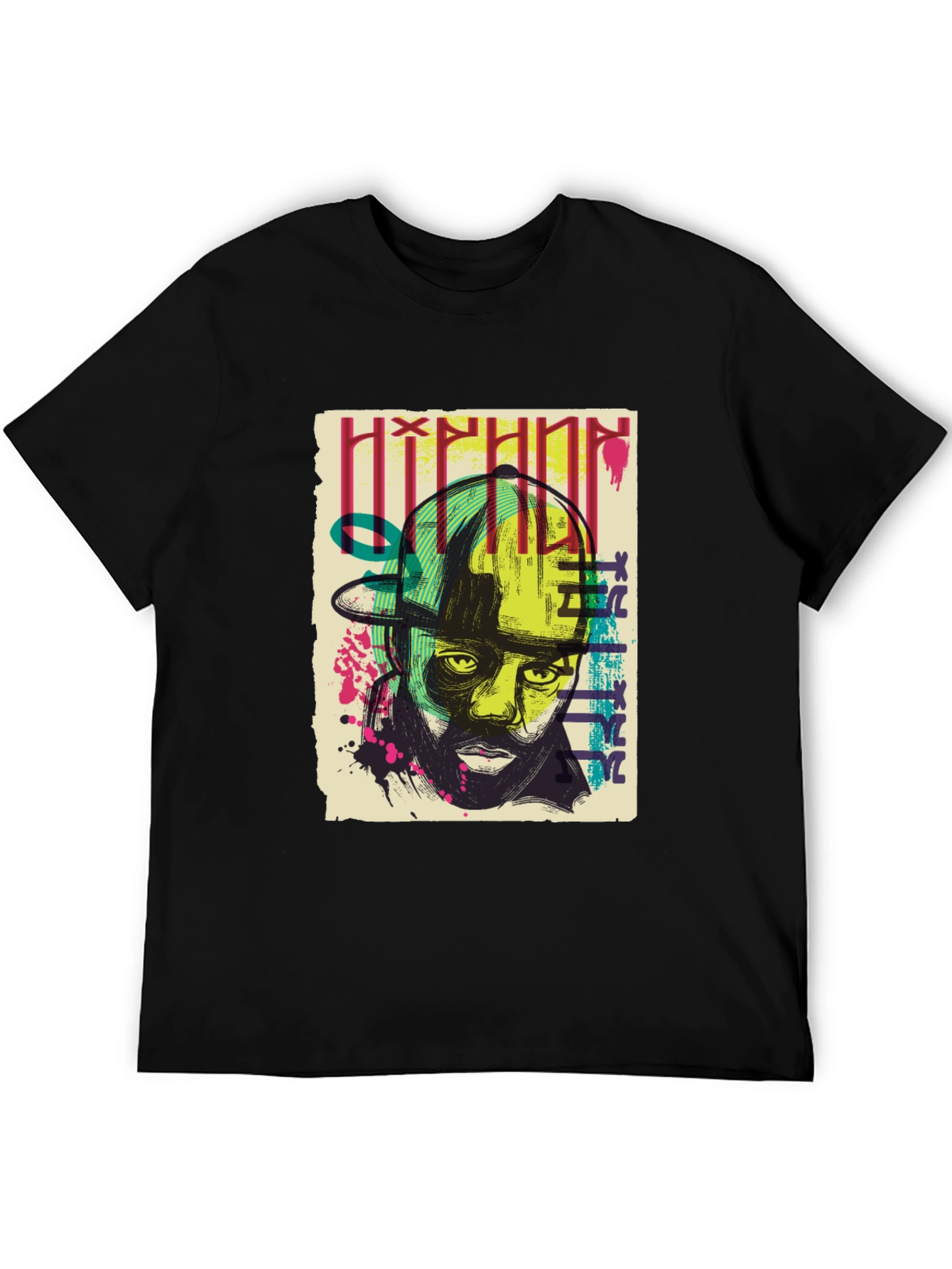 Hip Hop Graphic Print T-Shirt