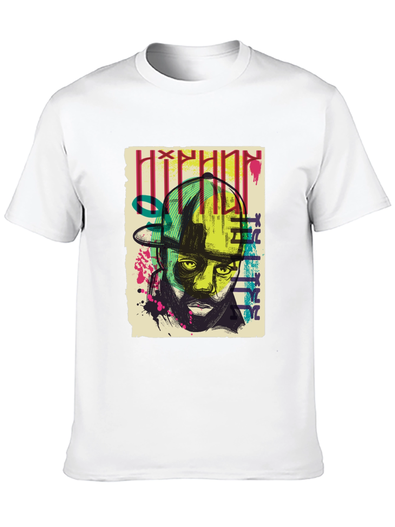 Hip Hop Graphic Print T-Shirt