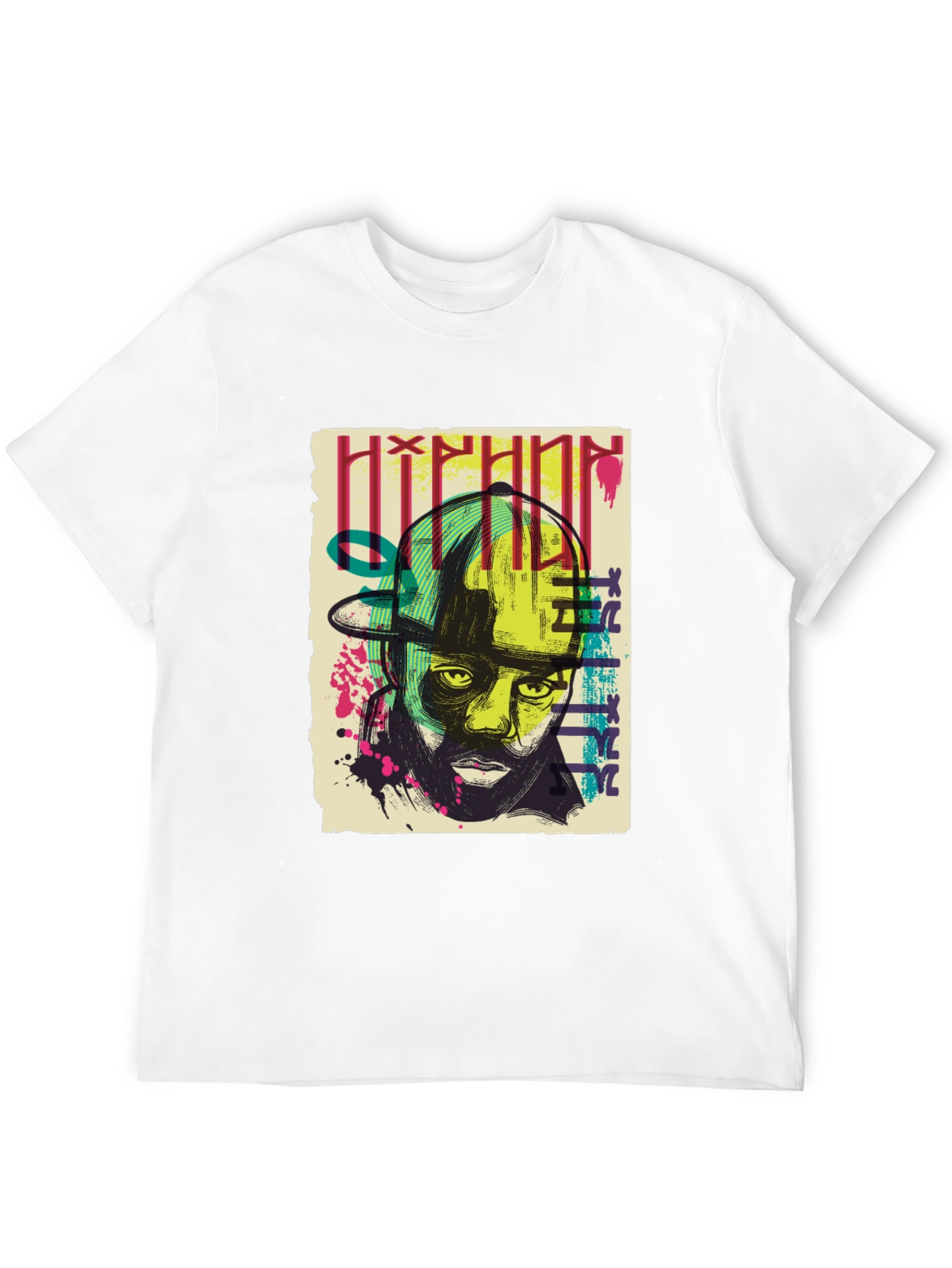 Hip Hop Graphic Print T-Shirt