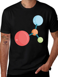 Cool Molecule Graphic Tee - Trendy Science Shirt