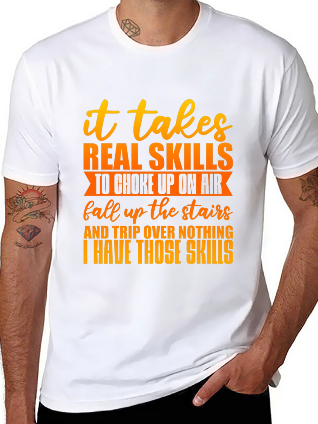 Funny Skills Graphic T-Shirt