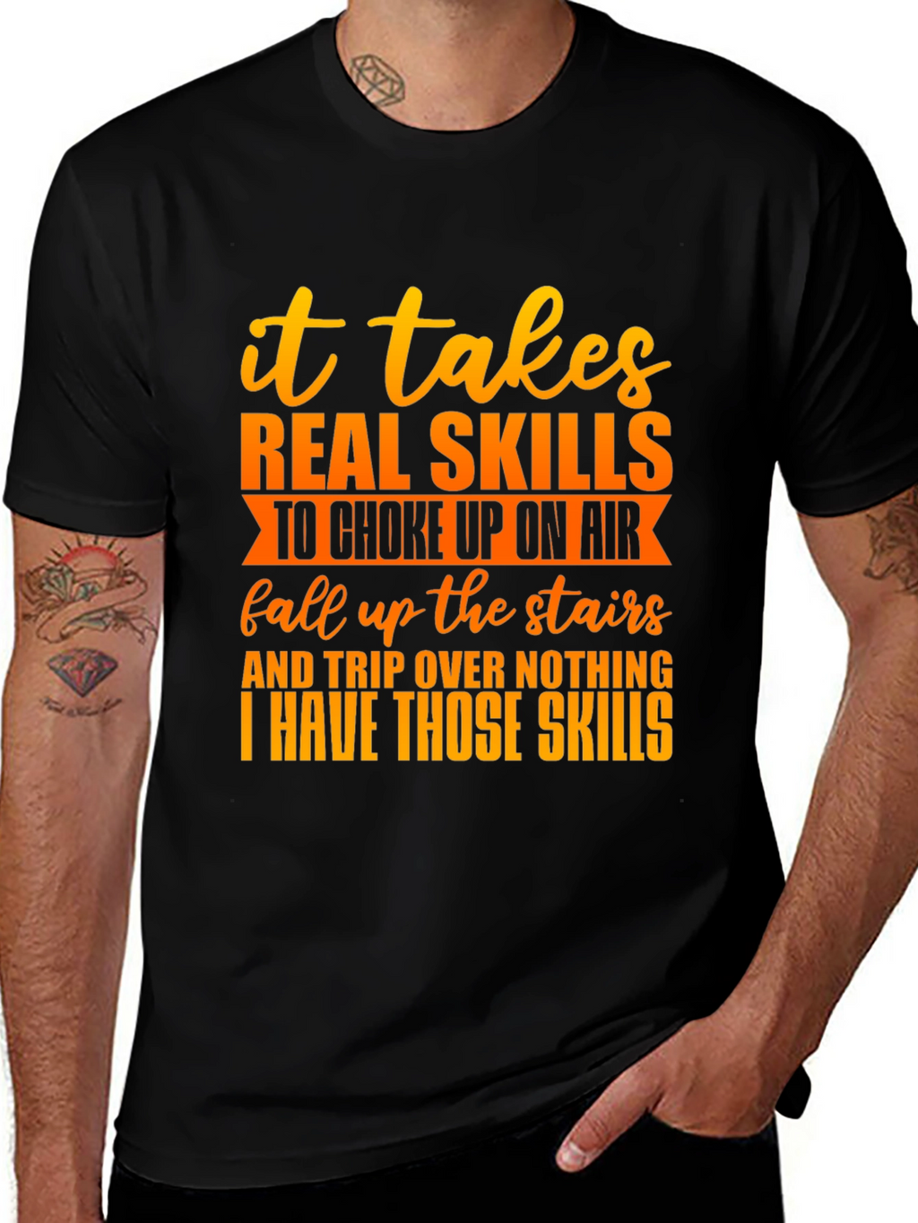 Funny Skills Graphic T-Shirt