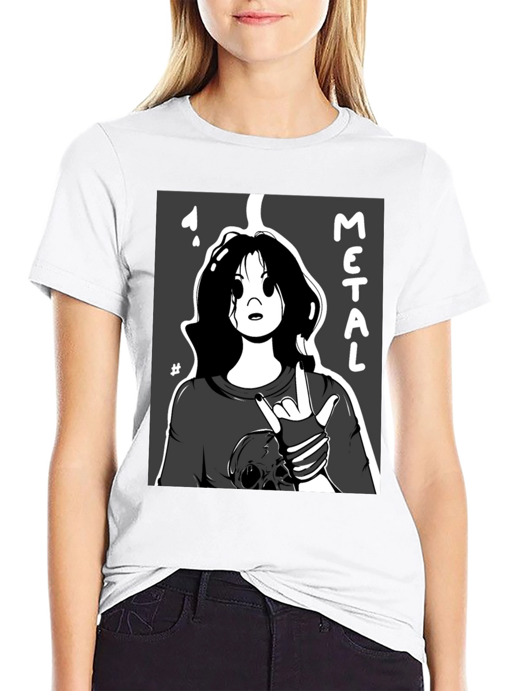 Metal Cartoon Graphic Tee