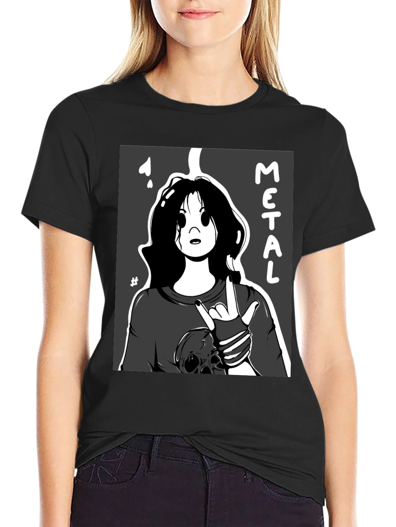 Metal Cartoon Graphic Tee