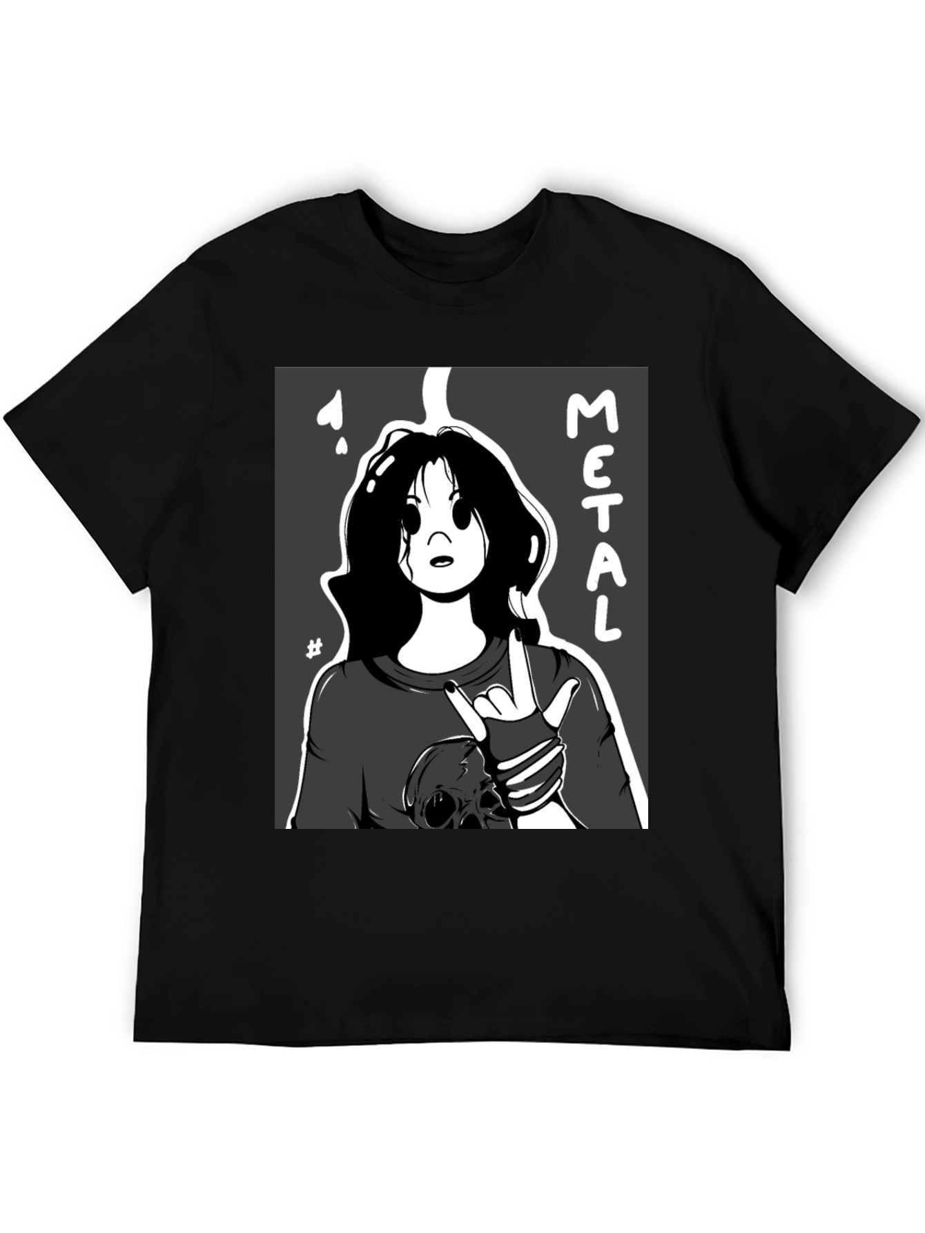 Metal Cartoon Graphic Tee