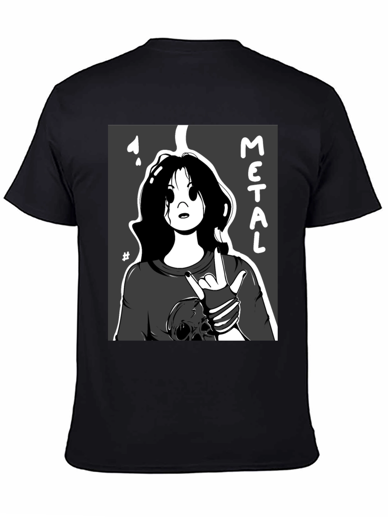 Metal Cartoon Graphic Tee