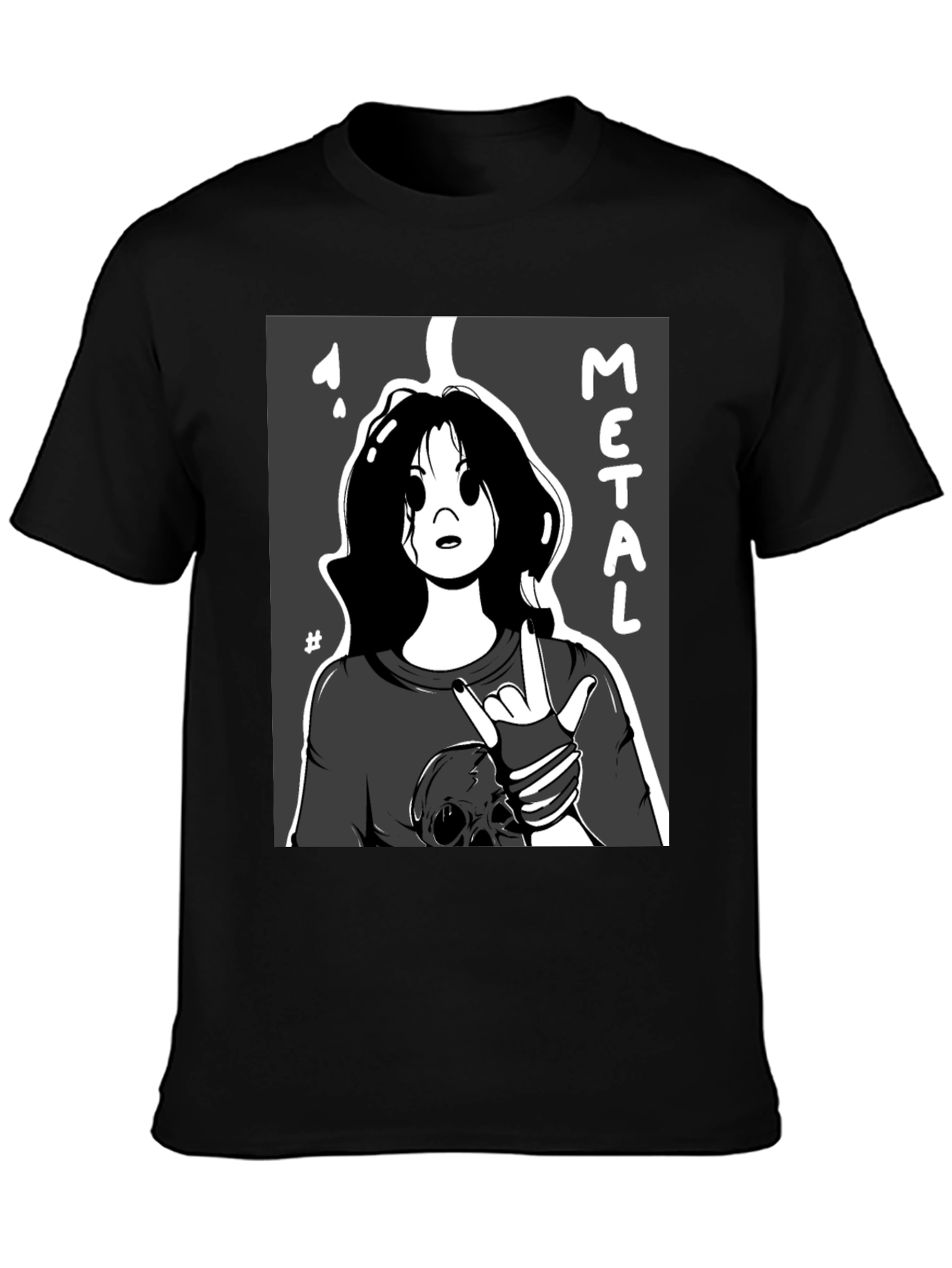 Metal Cartoon Graphic Tee