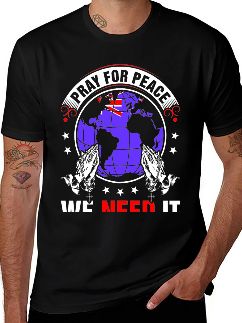 Pray for Peace Graphic T-Shirt