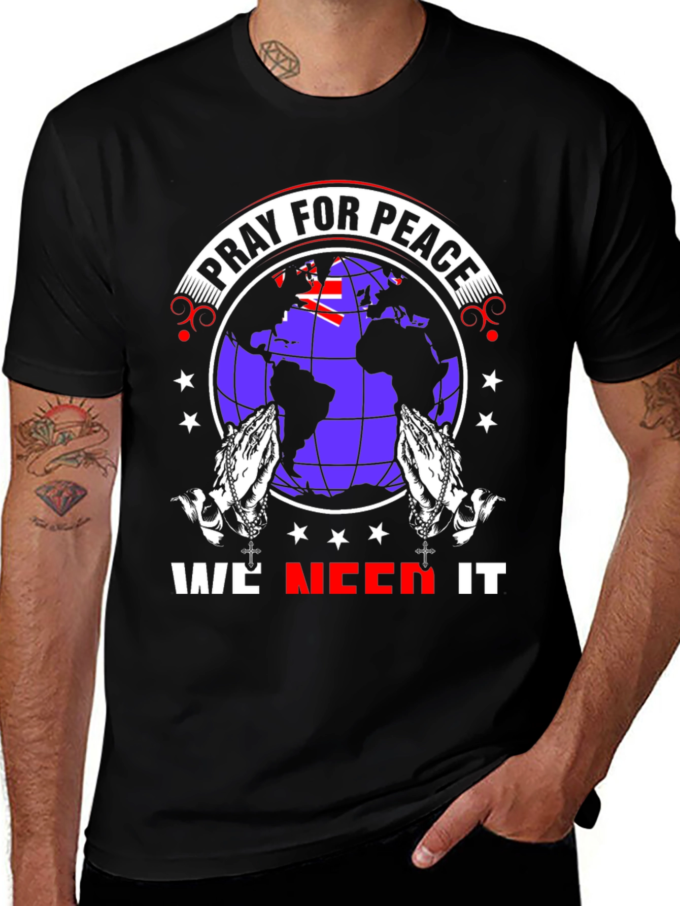 Pray for Peace Graphic T-Shirt