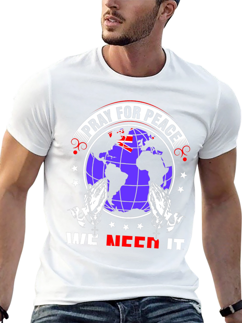 Pray for Peace Graphic T-Shirt