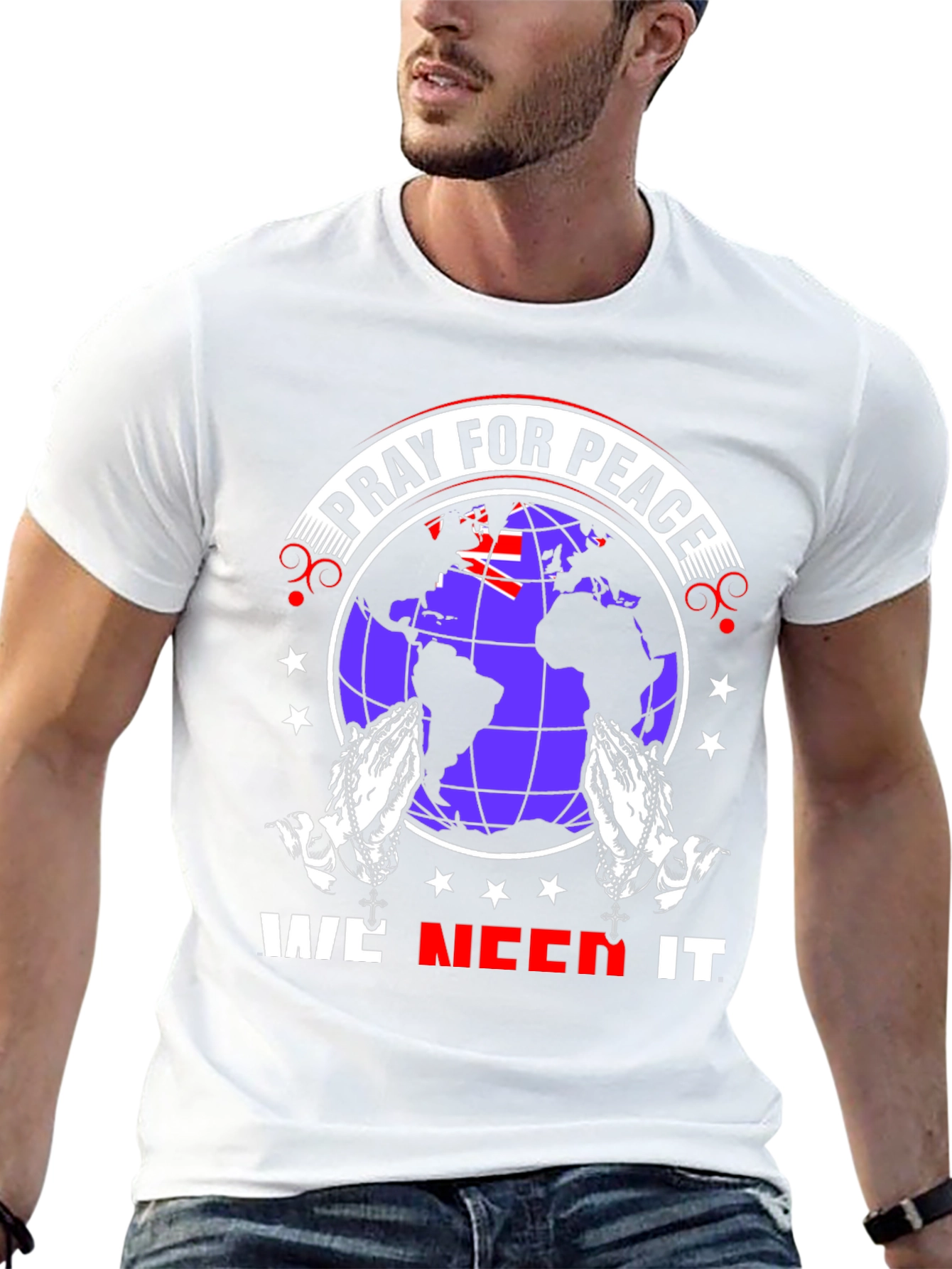Pray for Peace Graphic T-Shirt