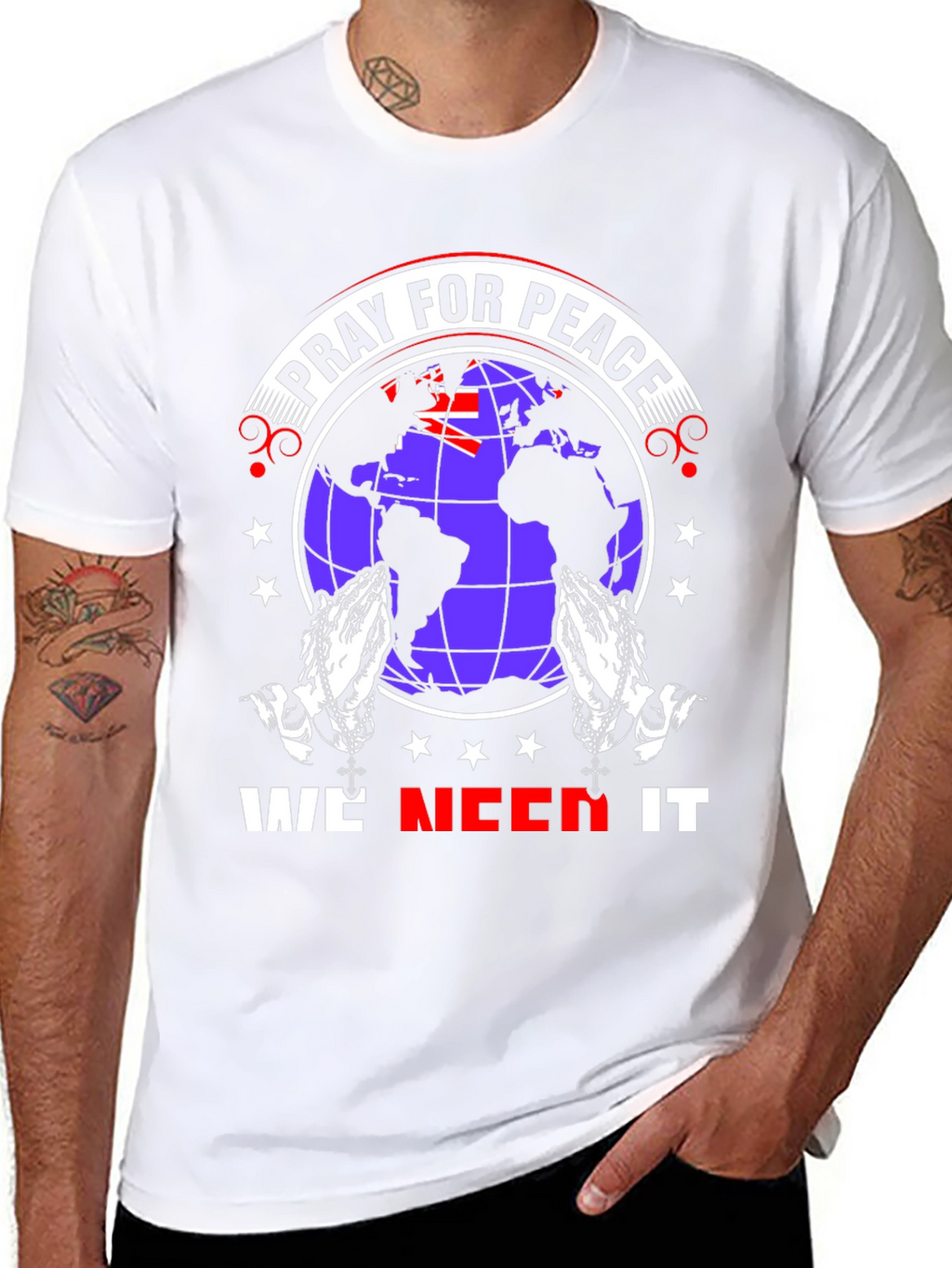 Pray for Peace Graphic T-Shirt