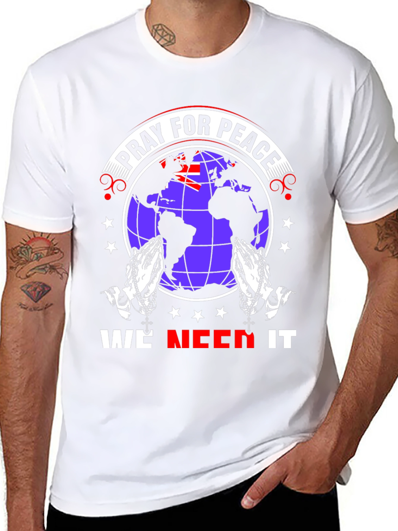 Pray for Peace Graphic T-Shirt