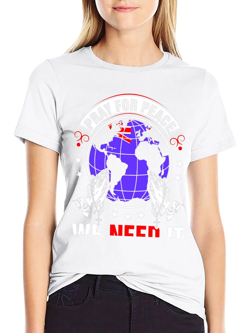 Pray for Peace Graphic T-Shirt