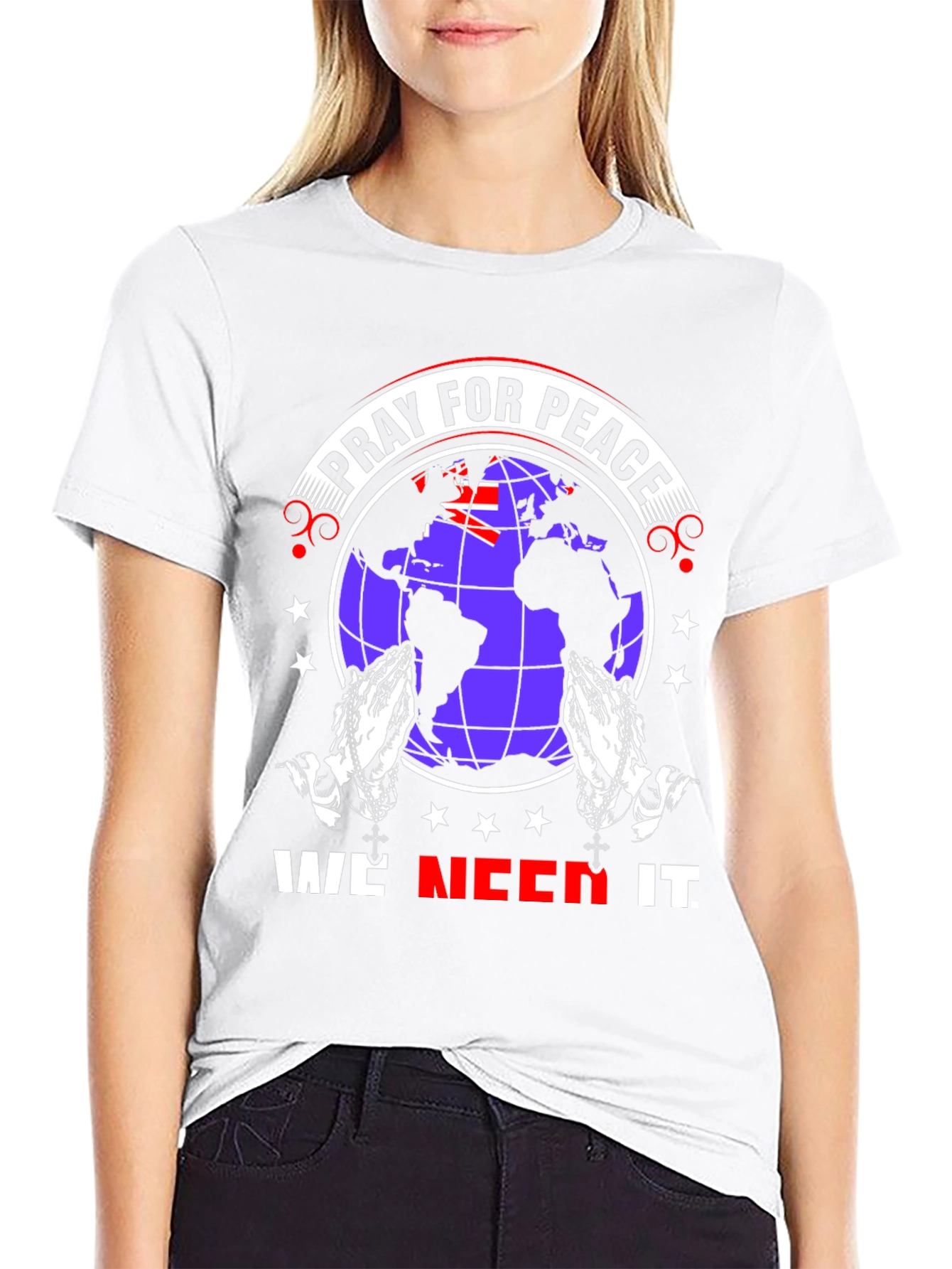 Pray for Peace Graphic T-Shirt