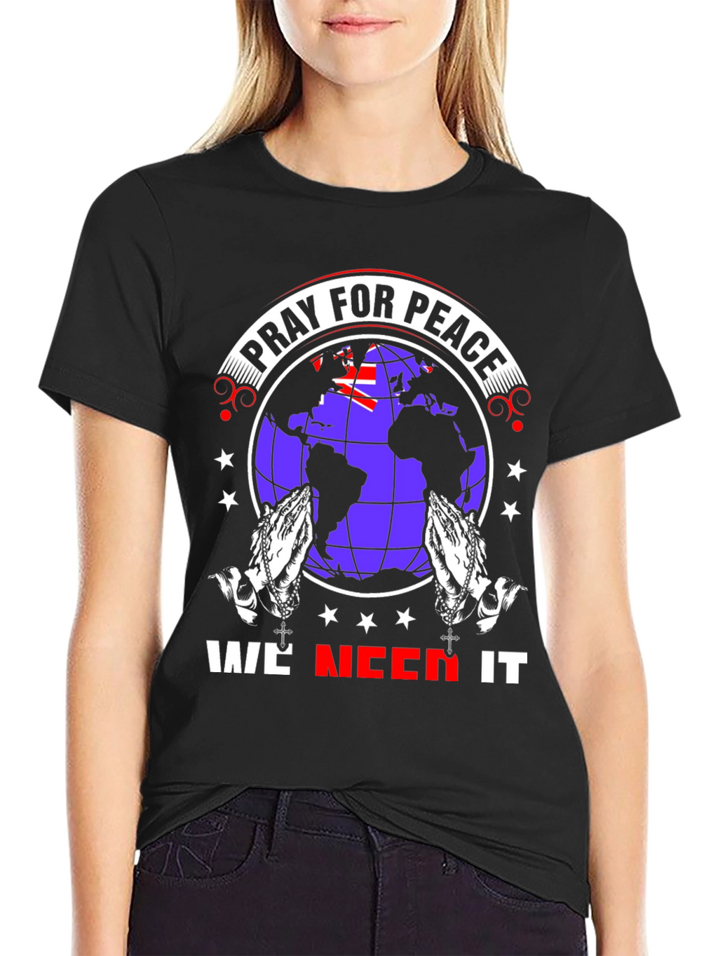 Pray for Peace Graphic T-Shirt