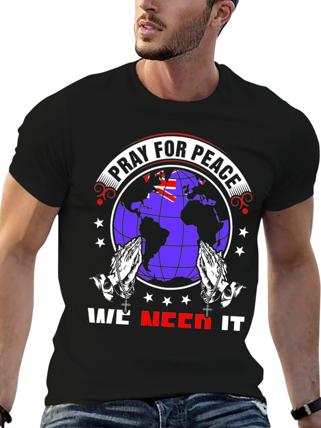 Pray for Peace Graphic T-Shirt