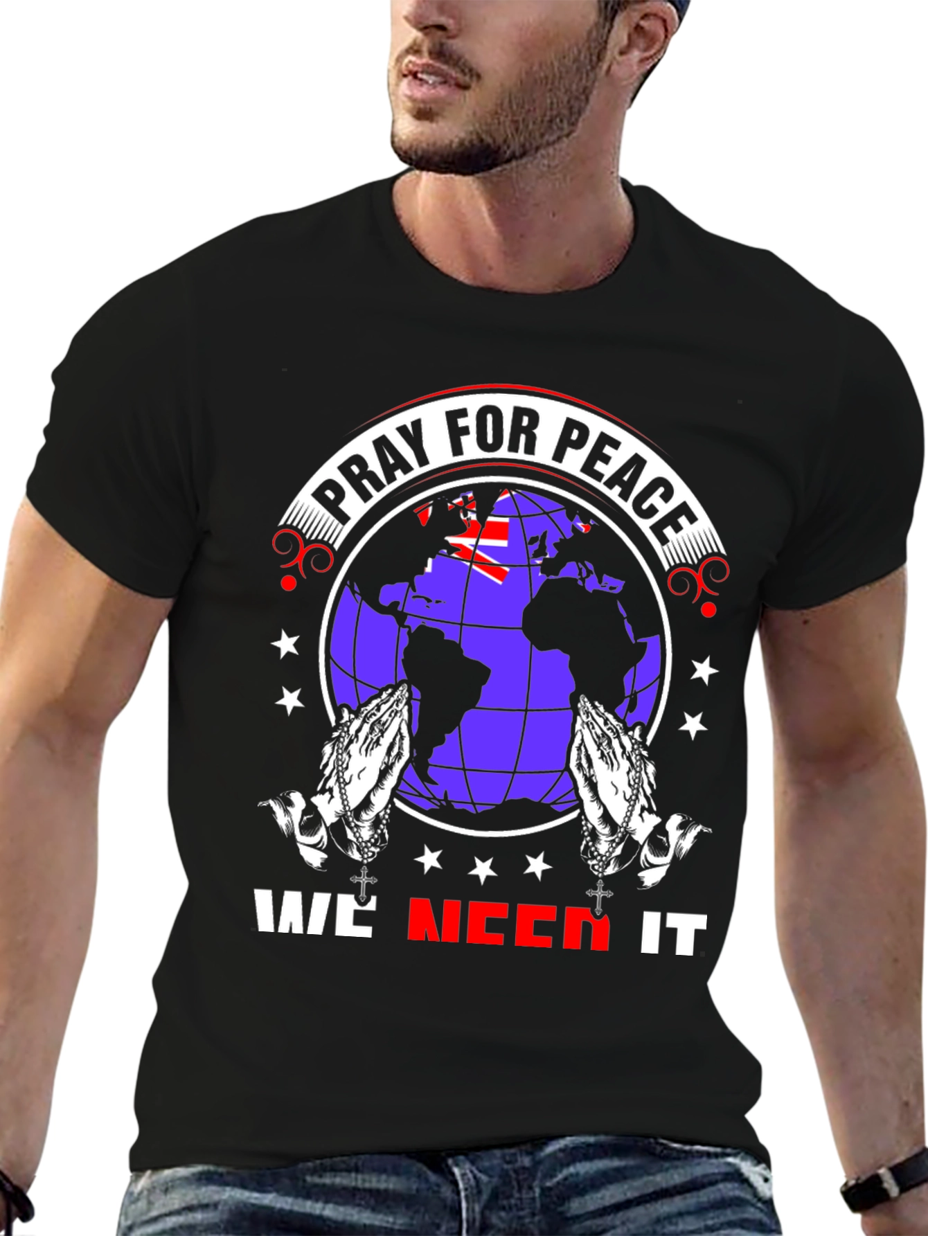 Pray for Peace Graphic T-Shirt