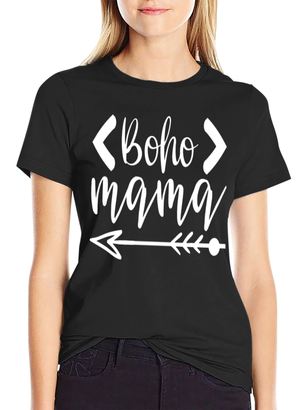 Boho Mama Arrow Graphic Tee - Casual Style