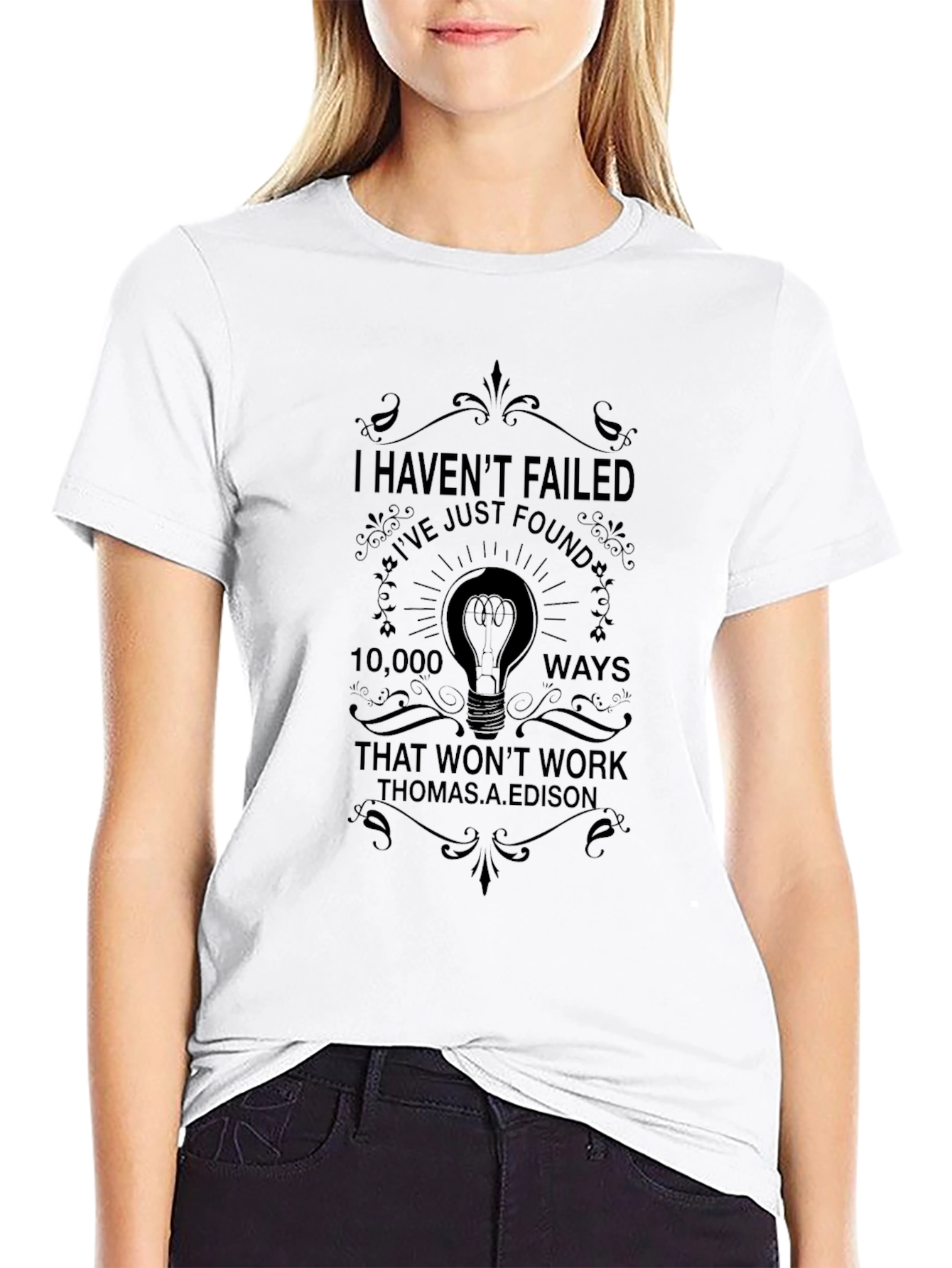 Motivational Thomas Edison Quote Graphic Tee
