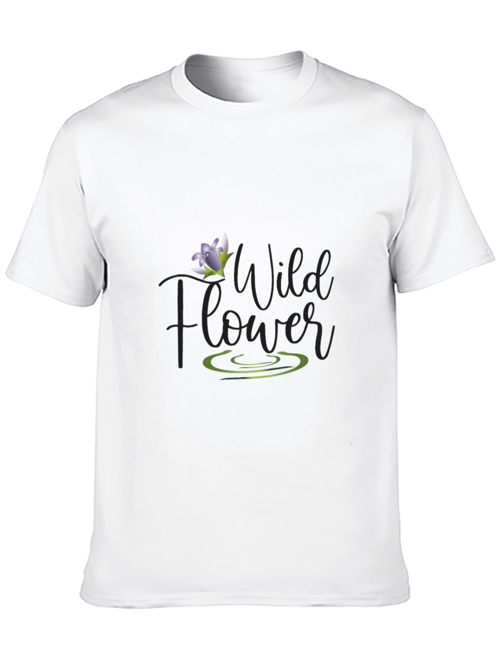 Wildflower Graphic Tee - Mens Black T-Shirt