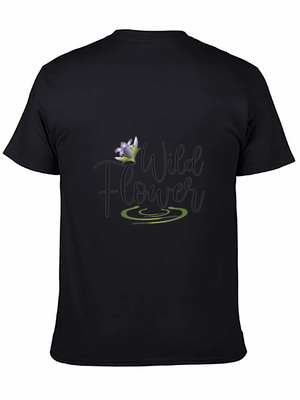 Wildflower Graphic Tee - Mens Black T-Shirt