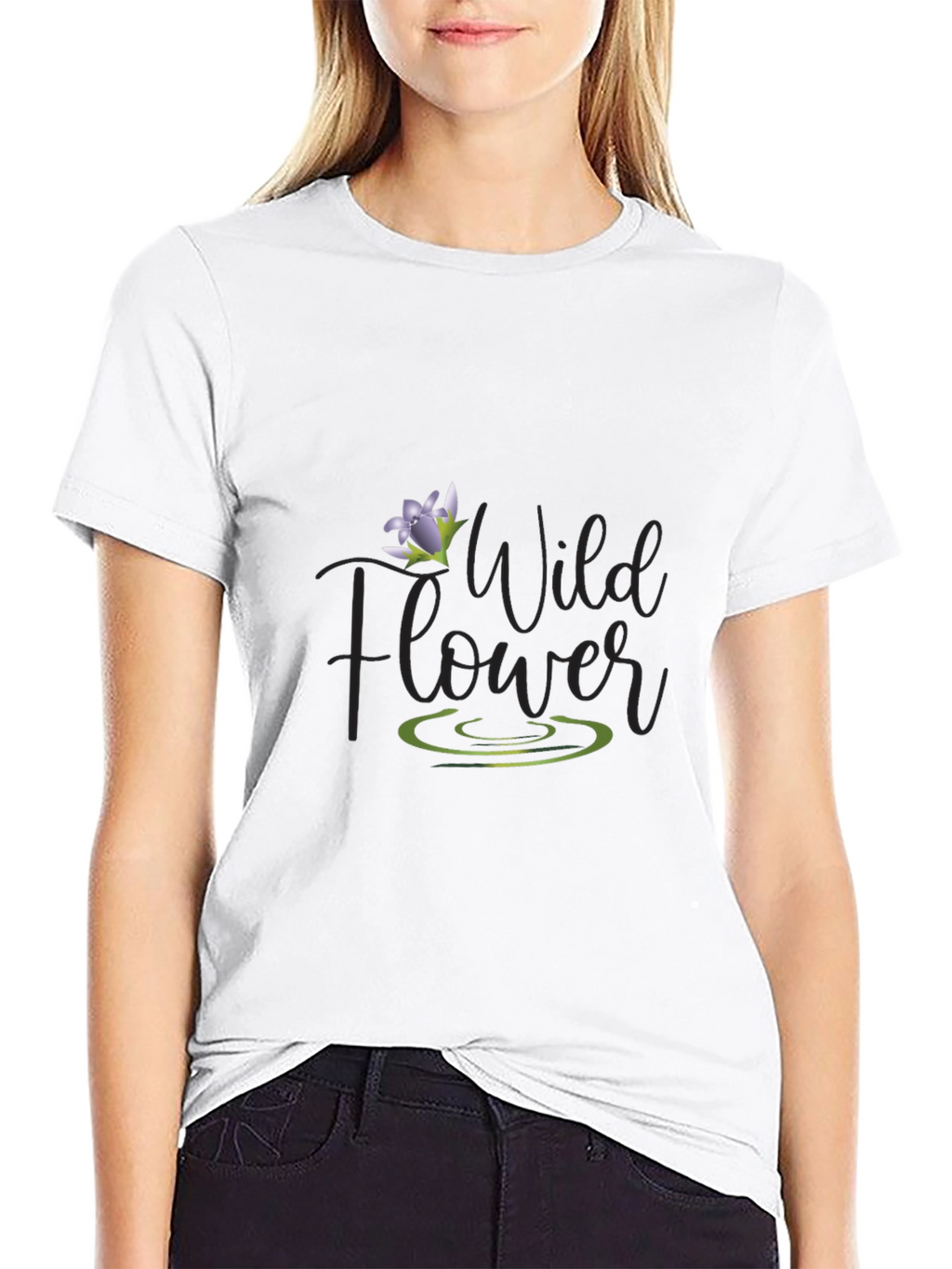 Wildflower Graphic Tee - Mens Black T-Shirt