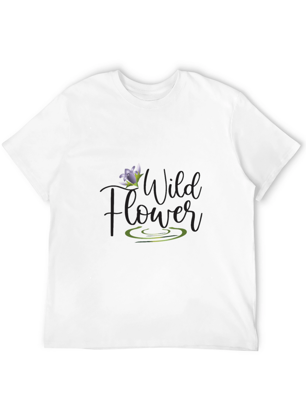 Wildflower Graphic Tee - Mens Black T-Shirt