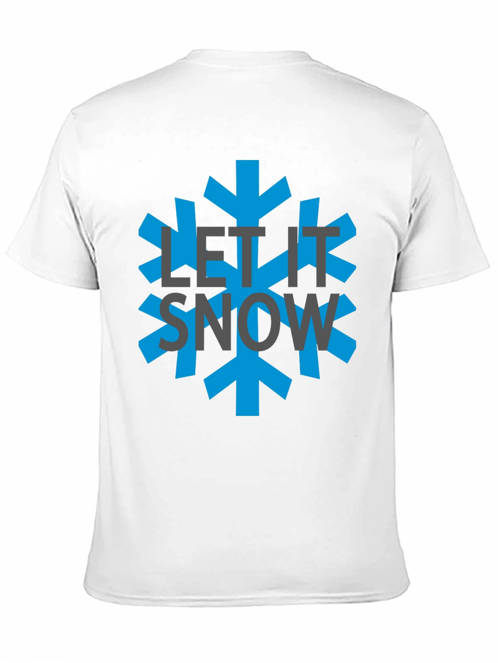 Let It Snow Black Graphic Tee