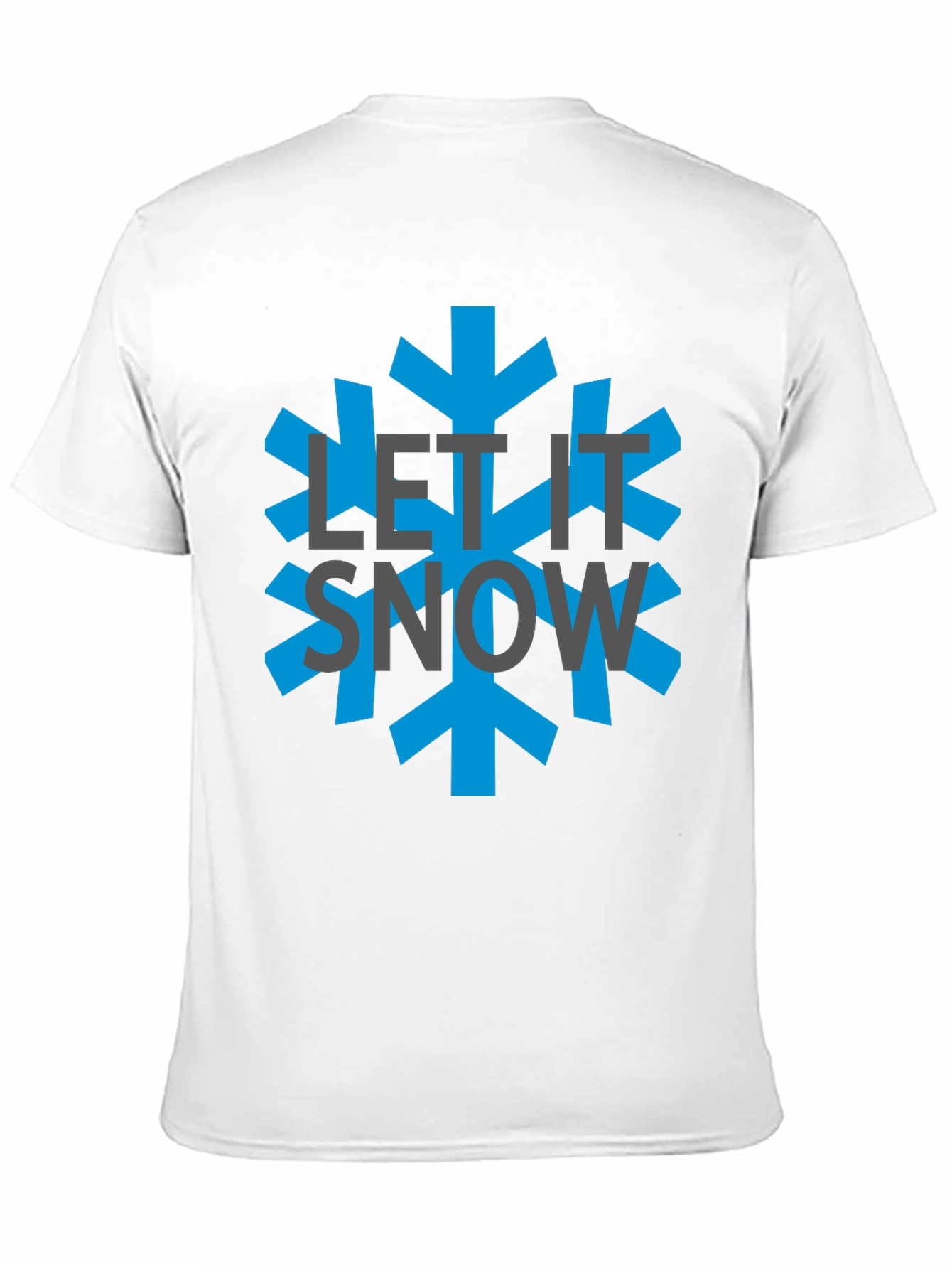 Let It Snow Black Graphic Tee