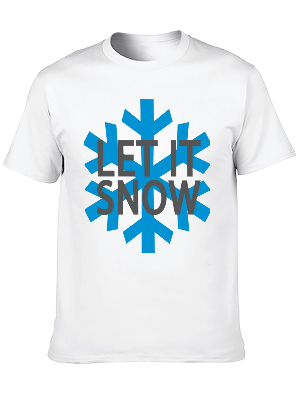 Let It Snow Black Graphic Tee