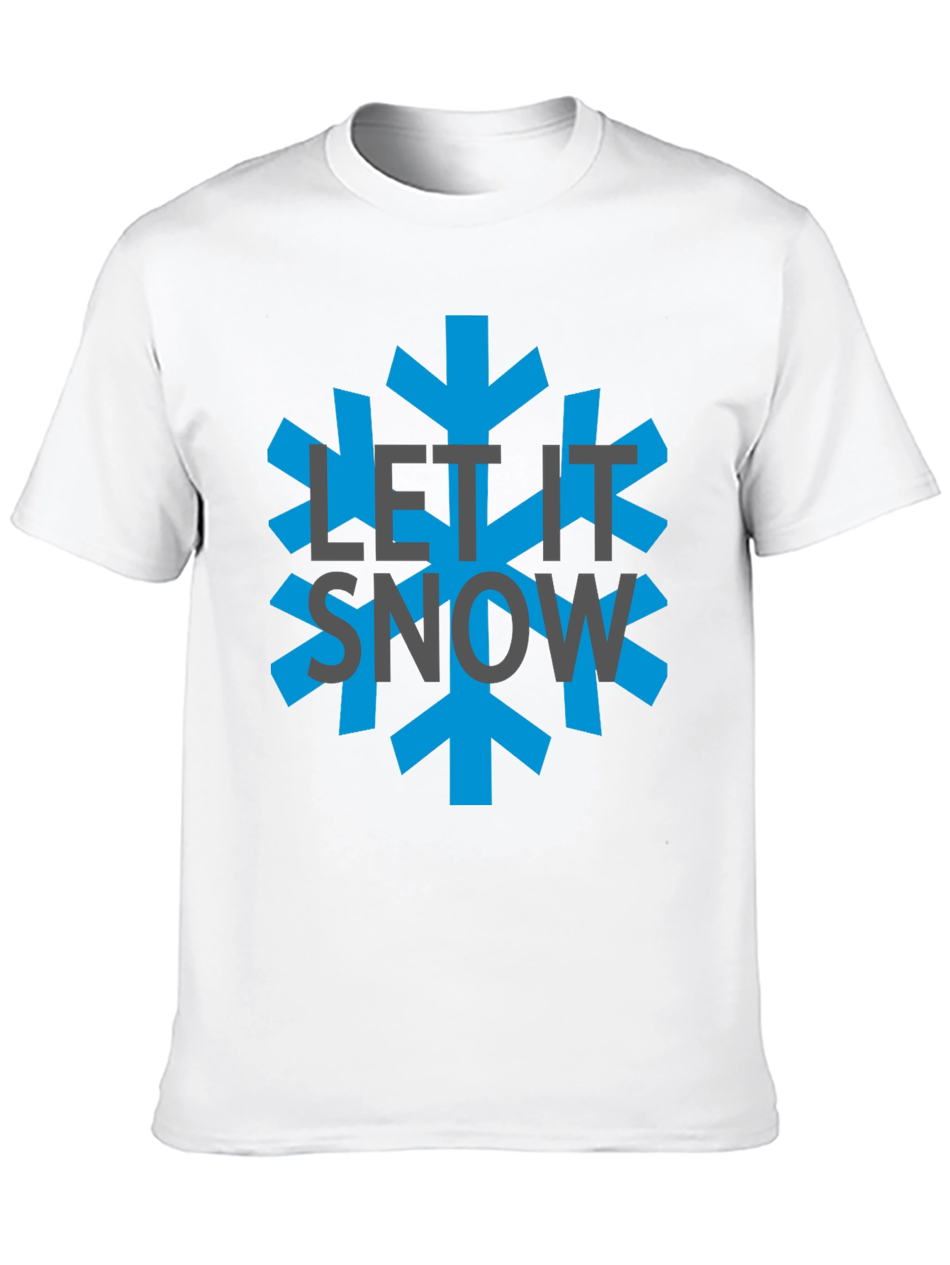 Let It Snow Black Graphic Tee