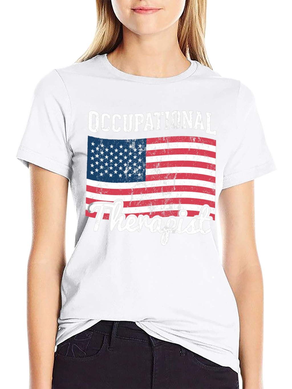 Occupational Therapist American Flag T-Shirt