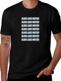 Black Lives Matter Glitch T-Shirt BLM Activism Tee