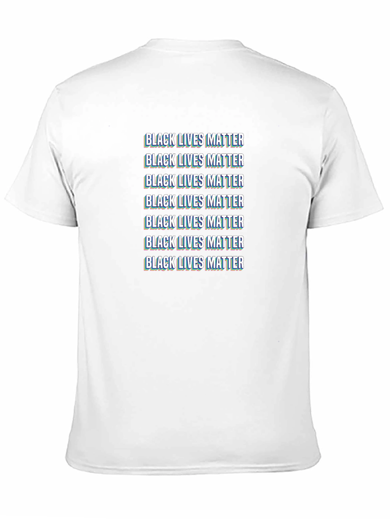 Black Lives Matter Glitch T-Shirt BLM Activism Tee