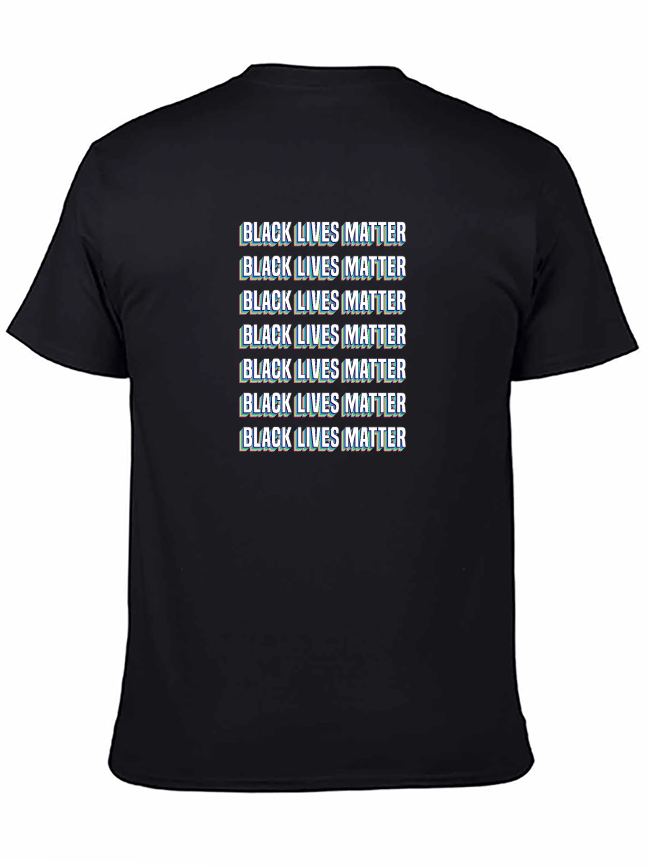 Black Lives Matter Glitch T-Shirt BLM Activism Tee