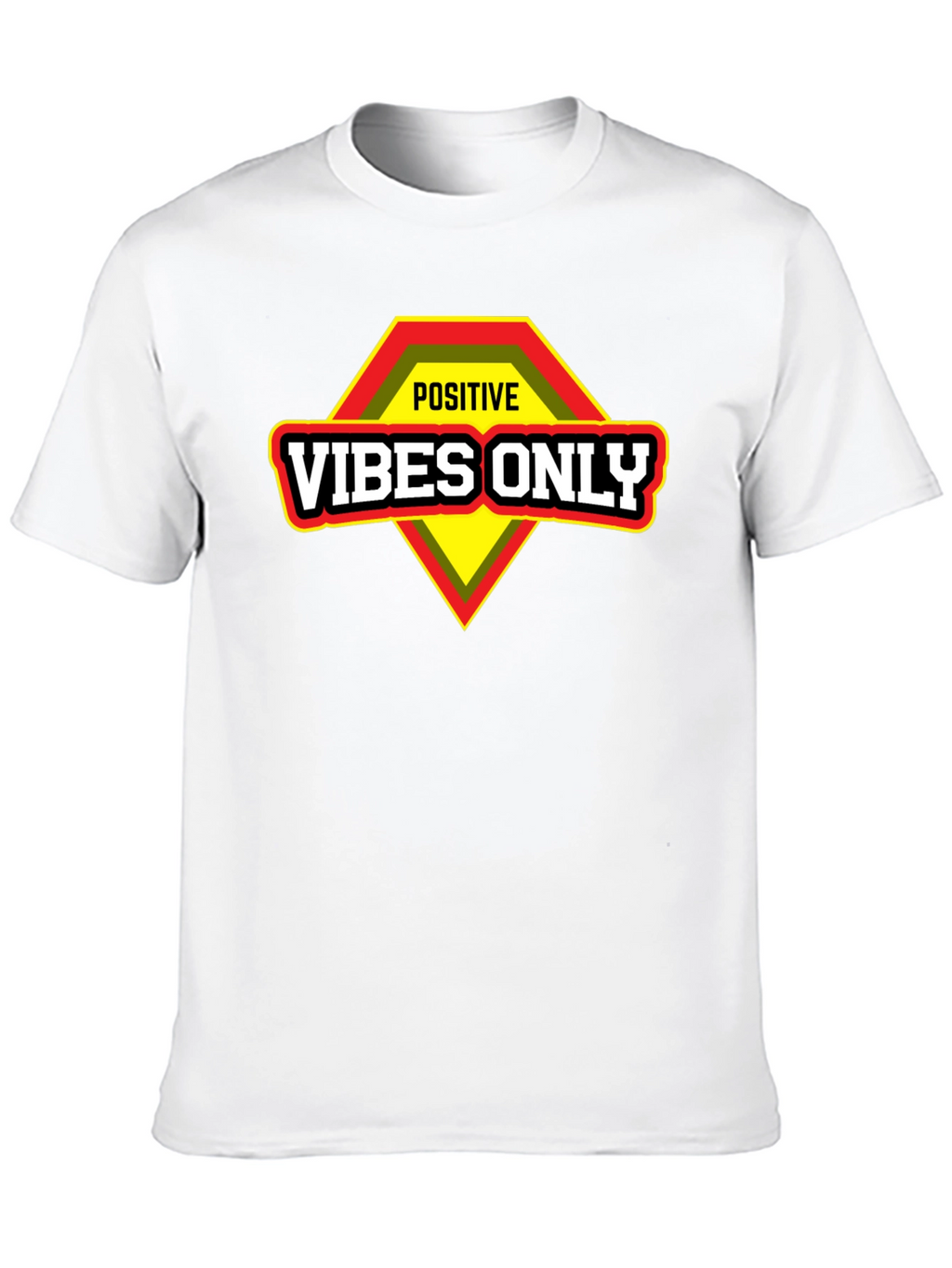 Positive Vibes Only Graphic T-Shirt - Motivational Design