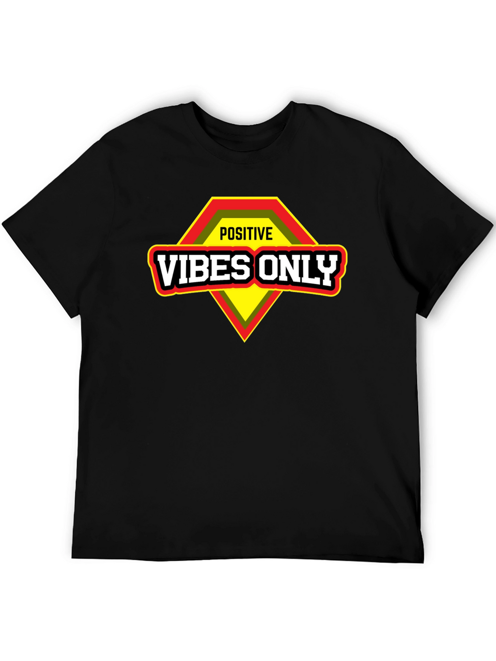 Positive Vibes Only Graphic T-Shirt - Motivational Design