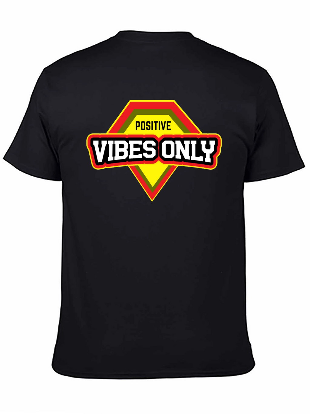 Positive Vibes Only Graphic T-Shirt - Motivational Design