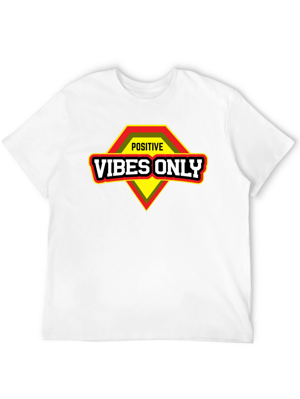Positive Vibes Only Graphic T-Shirt - Motivational Design