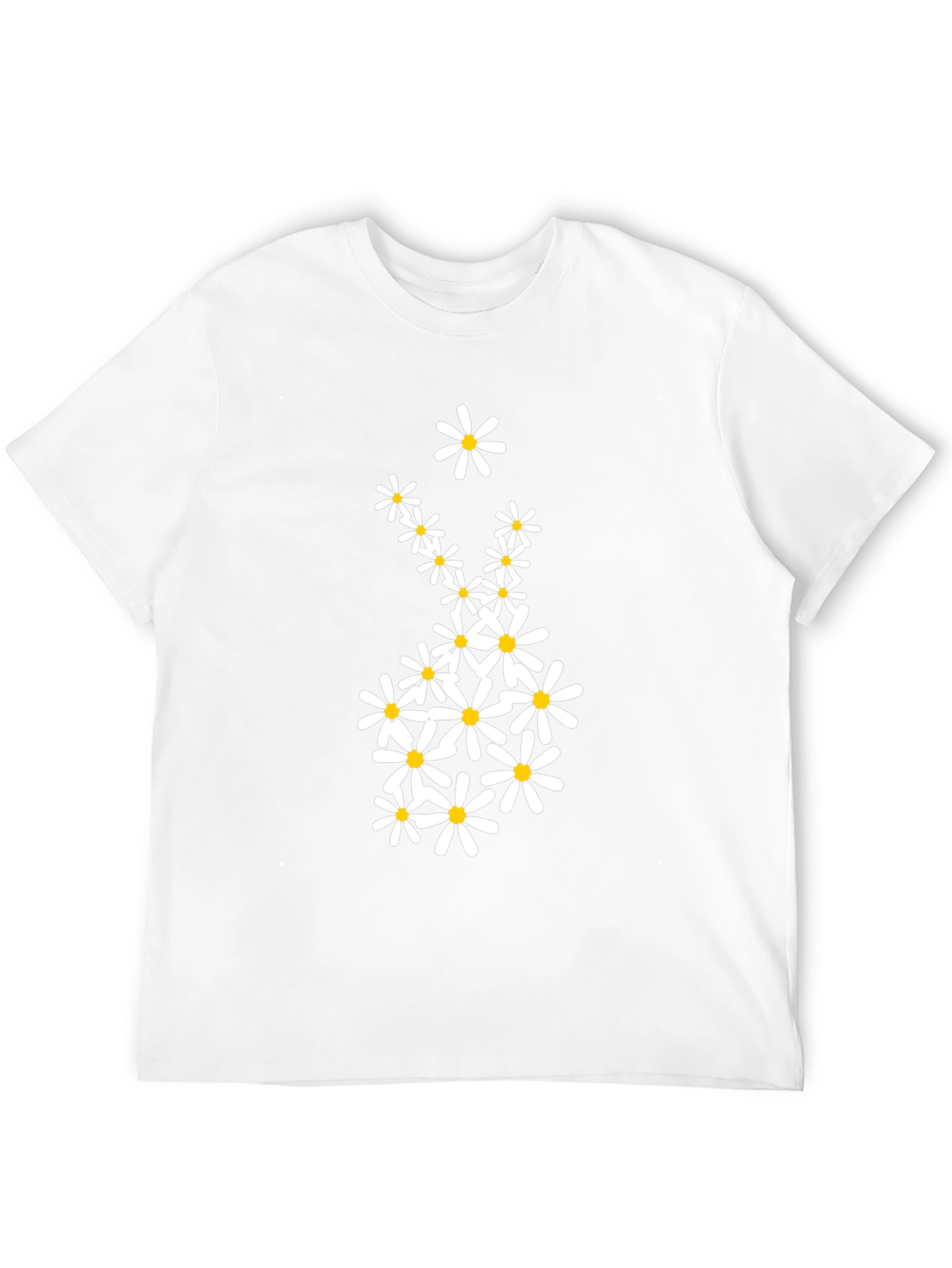 Daisy Graphic Tee - Black Casual T-Shirt