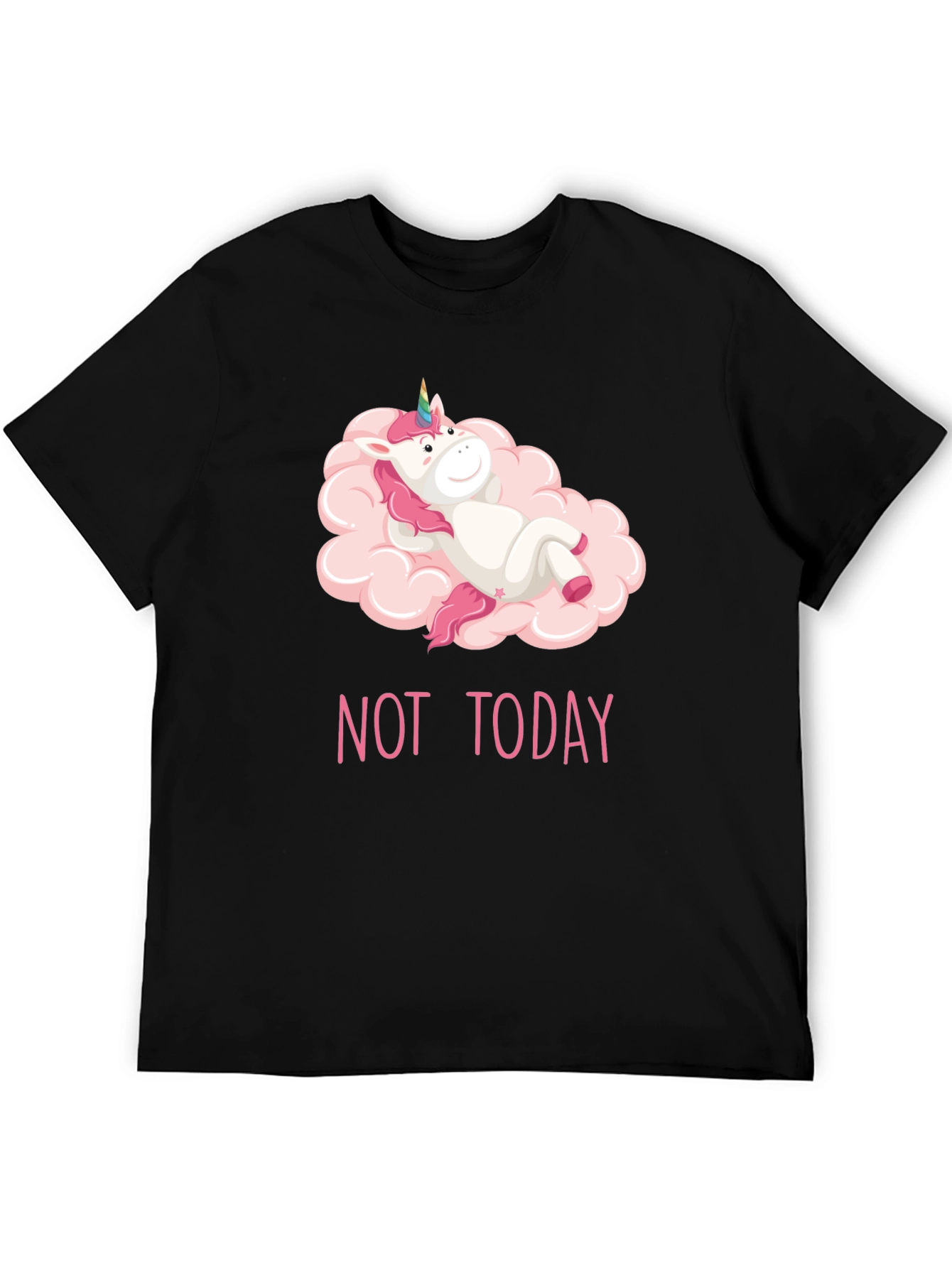 Unicorn Not Today Graphic Tee - Relaxed Fit