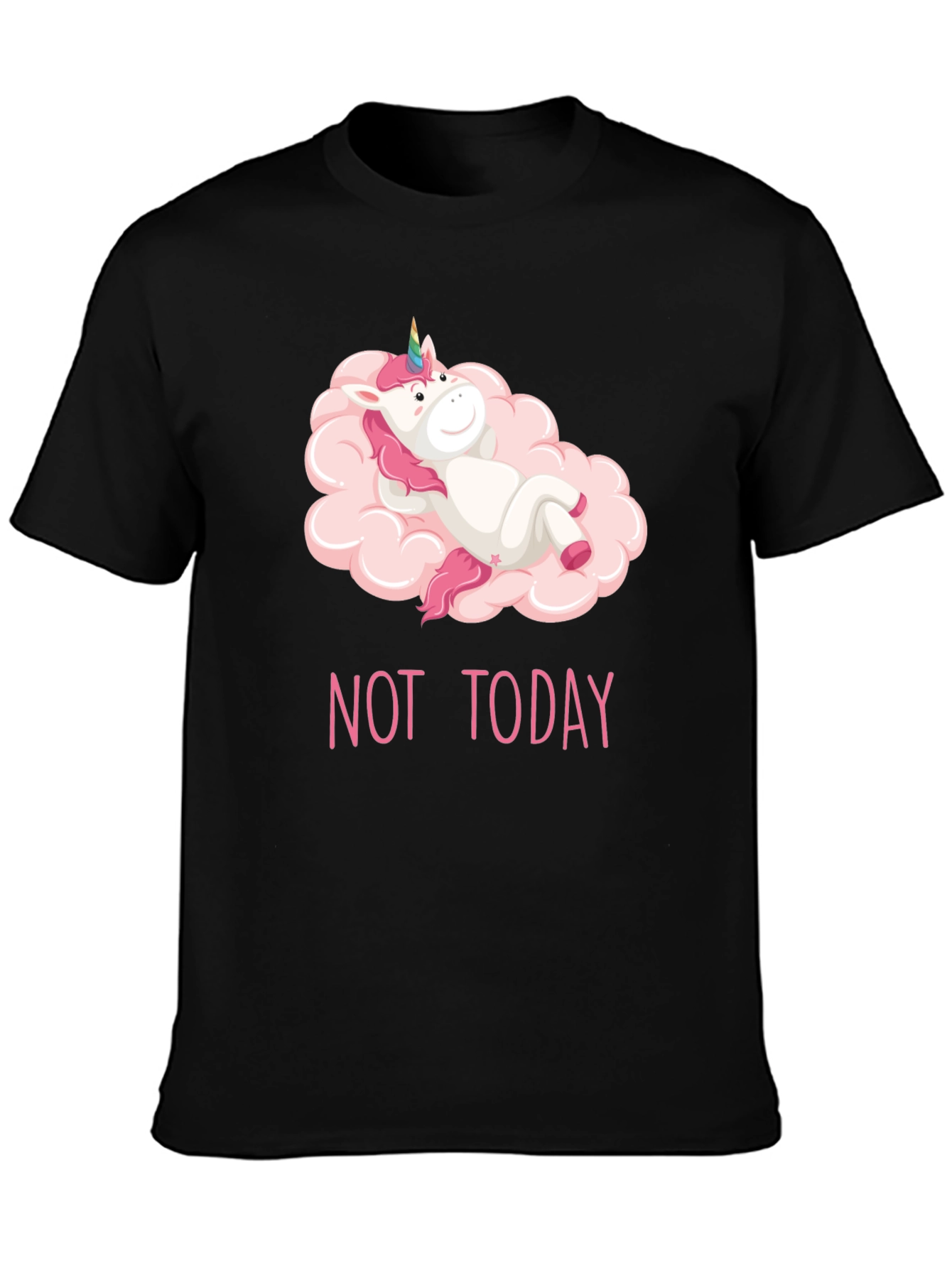 Unicorn Not Today Graphic Tee - Relaxed Fit